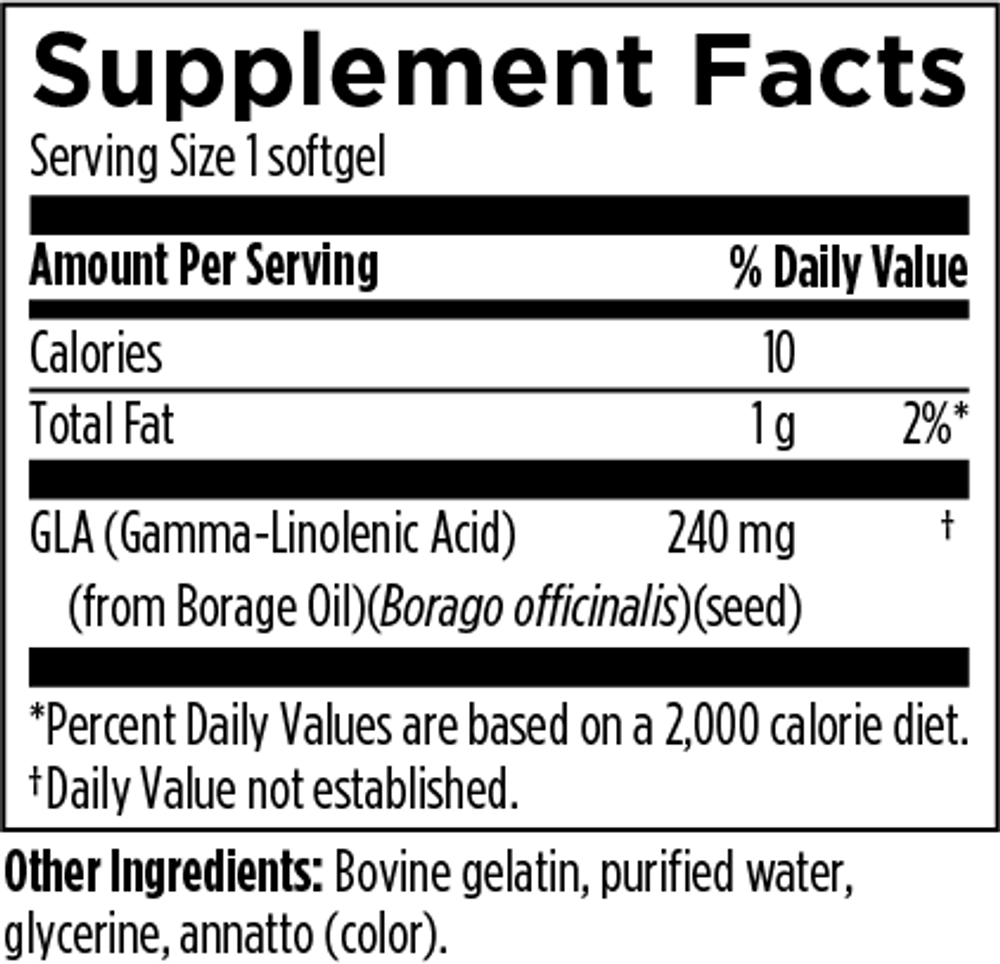 GLA (Gamma-Linolenic Acid)