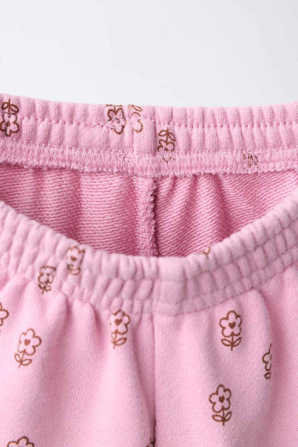 ZARA КОМПЛЕКТ И ДВУХ БРЮК С ЦВЕТЧНЫМ ПРИНТОМ И ОДНОТОННЫХ, РОЗОВЫЙ