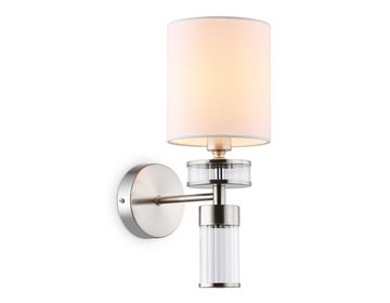 Настенный светильник с абажуром 1*Е14 LH71295 SN/WH никель/белый High Light Classic Ambrella