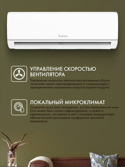 Сплит-система Бирюса B-07LIR/B-07LIQ Legend (инвертор на 20 м ) 4D Air Flow, Toshiba компрессор, Follow Me, самоочистка