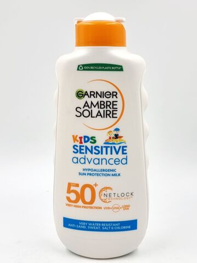 детская солнцезащитное молочко SPF50 Ambre Solaire Resisto Kids SPF50+ 200 мл (Из Финляндии)