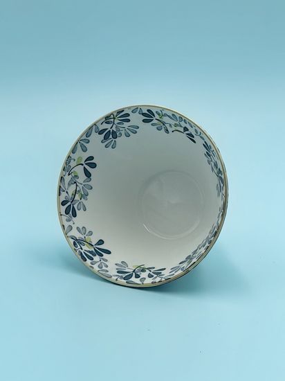 Пиала салатная 12,5х7,5 см. керамика, "Япония" с декором листья