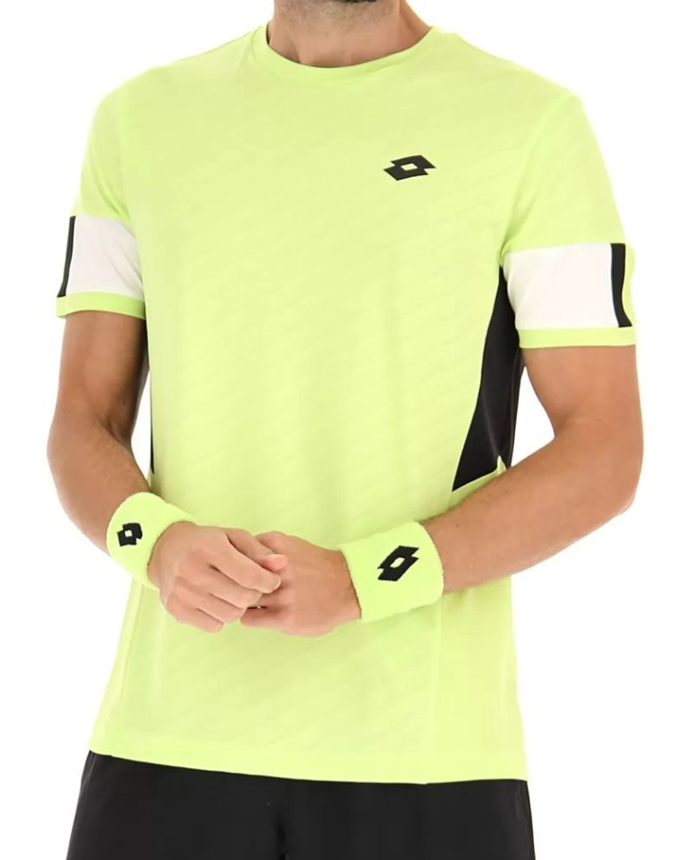 Мужская теннисная футболка Lotto Tech и D1 Tee - sharp green