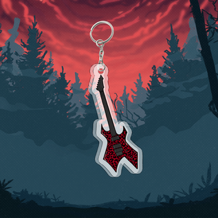 Акриловый брелок "Stranger Things: Eddie's Guitar"