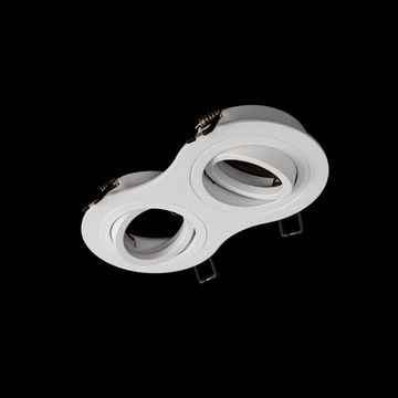 Встраиваемый светильник 2*GU10 10341/2B White белый Hap LOFT IT