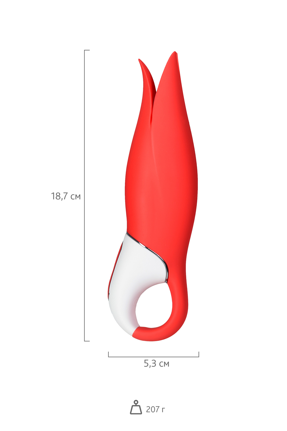Вибратор Satisfyer Vibes Power Flower силикон красный