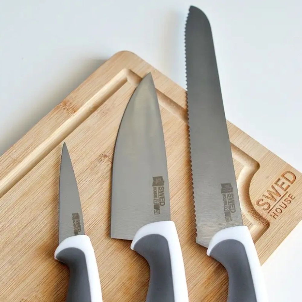 Набор ножей KNIVSET, в наборе 3 ножа (35 см, 28 см, 20 см)