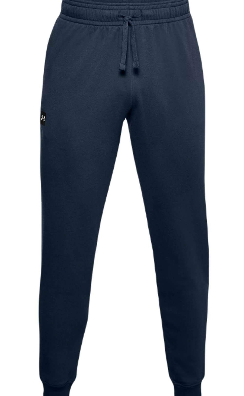 Мужские теннисные штаны Under Armour Rival Fleece Jogger - academy/onyx white