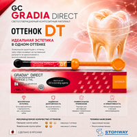 Gradia Direct DT (4гр.) Градиа Директ (темный полупрозрачный) шпр., пломбировочный материал