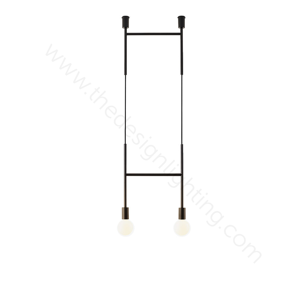 Ceiling design lamp  Side Step by Volker Haug (Black)