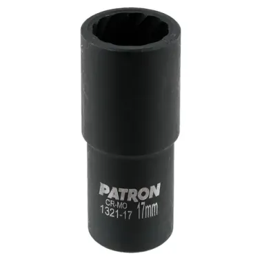 Головка ударная двухсторонняя 1/2'', 17мм (6/12гр.) PATRON P-1321-17