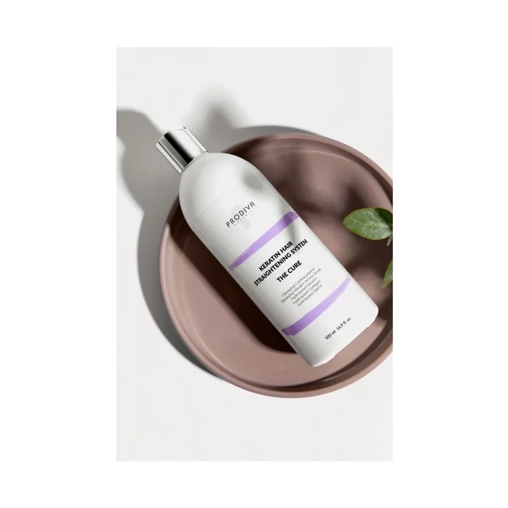 Маска-реконструктор для выпрямления волос KERATIN HAIR STRAIGHTENING SYSTEM THE CURE (500 мл)