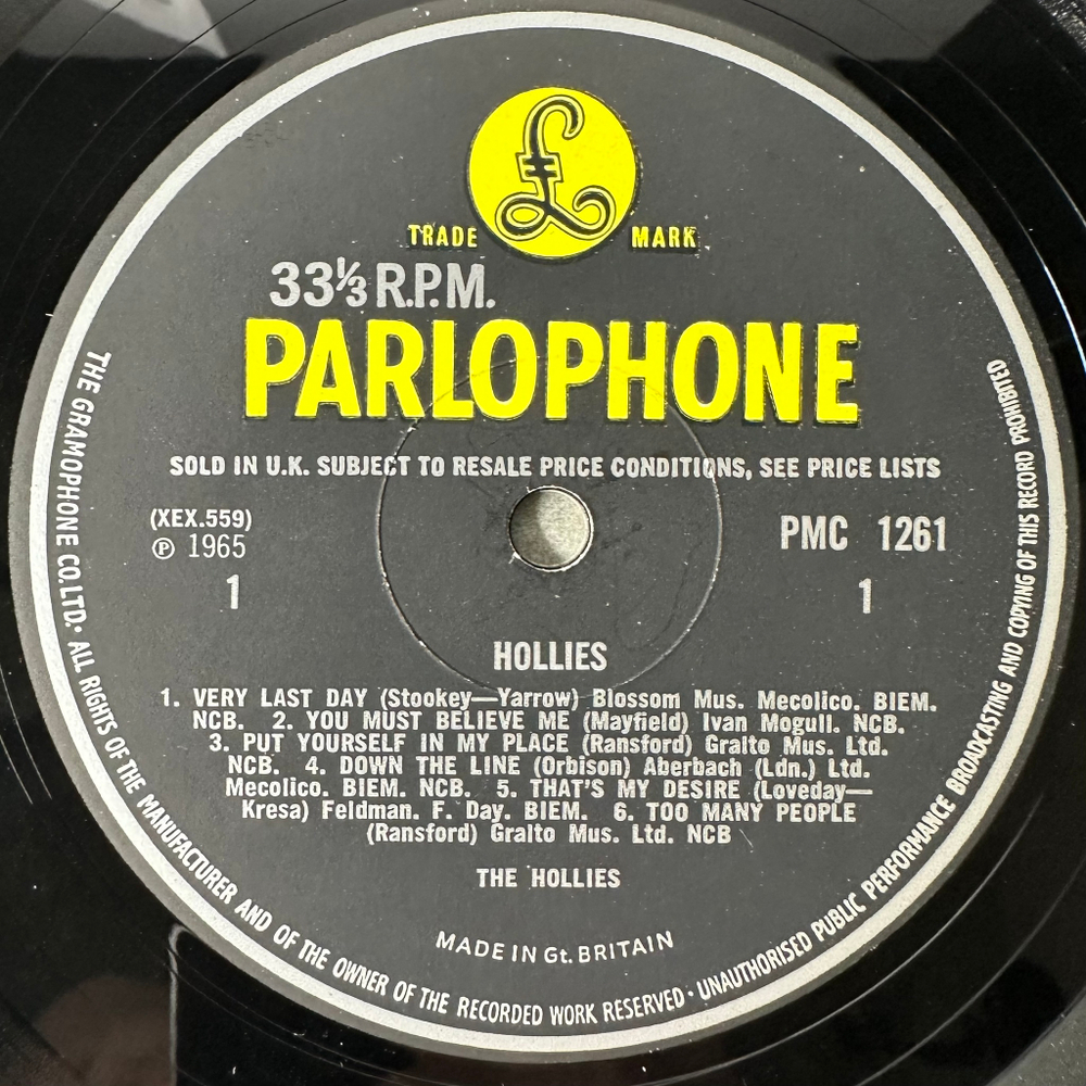Hollies ‎– Hollies (Англия 1965г.)