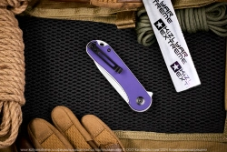 Нож Civivi Elementum C907V сталь D2 Satin Finished рукоять Purple G10