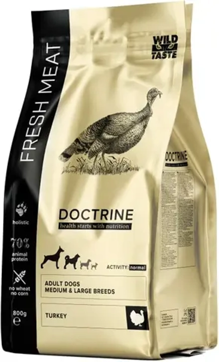 DOCTRINE Fresh Сухой корм для собак средних и крупных пород с индейкой 3 кг