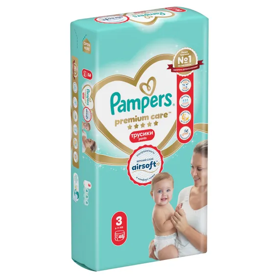 Трусики Pampers Premium Care 3 (6-11 кг) 48 шт.