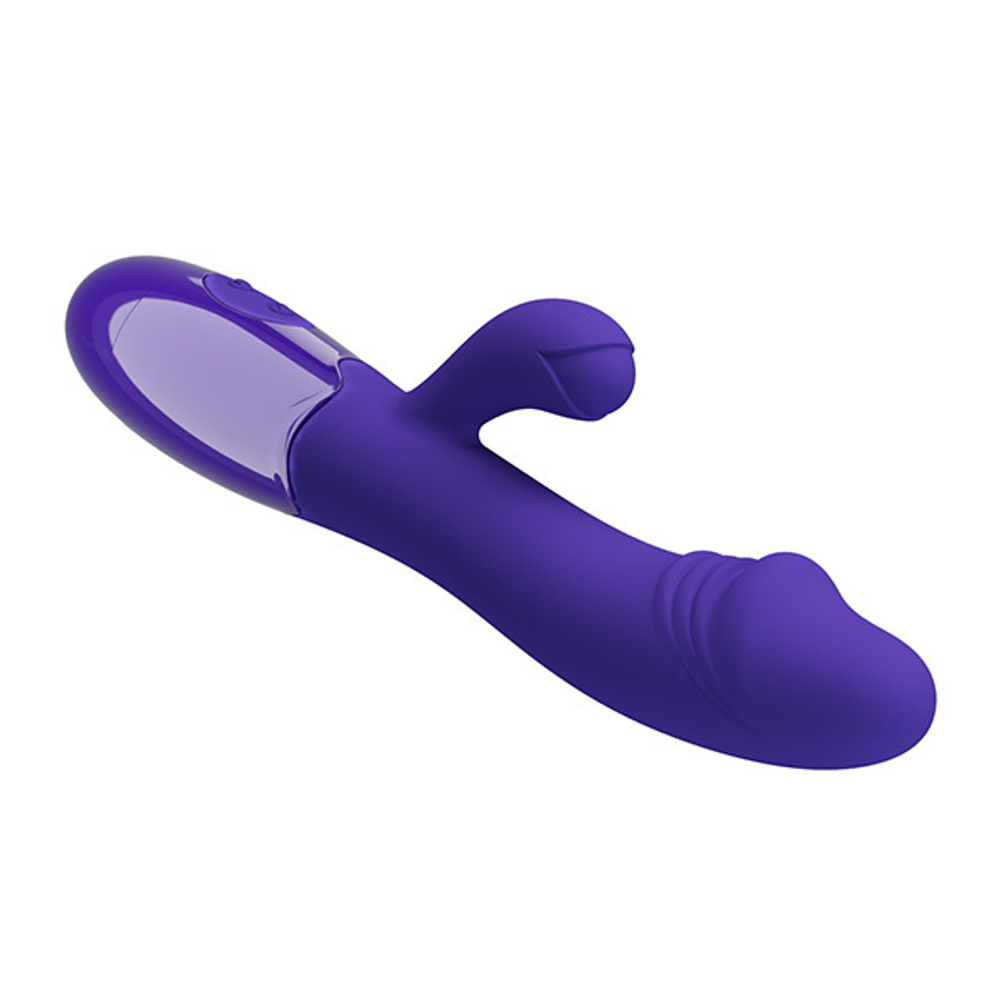 Фиолетовый вибратор-кролик 19см Pretty Love Snappy-Youth BI-014173L