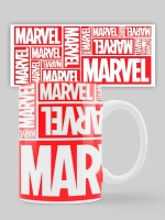 Кружка с принтом "Marvel Марвел"