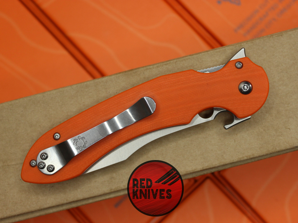 Нож Spyderco Tropen - клинок светлый, рукоять оранж G10
