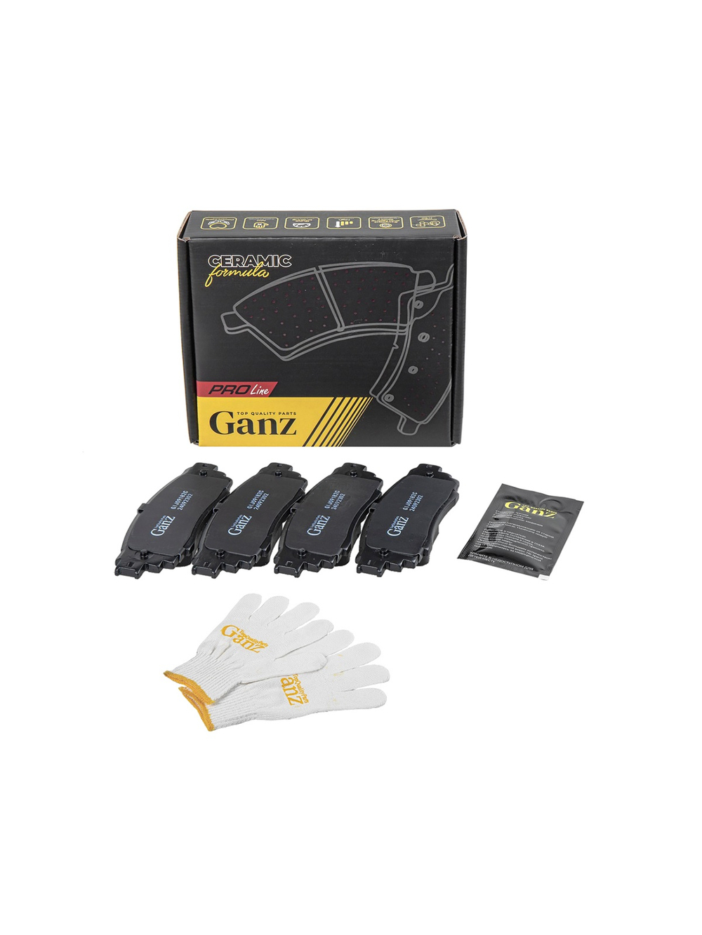 Колодки задние PRO-Line Ceramic TOYOTA Camry / LEXUS RX200T/RX350/RX450H/UX250H GANZ GIJ09182C