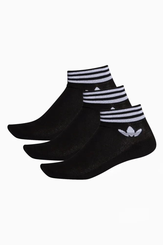 Носки adidas Trefoil Ankle 3 Pairs - черный Носки adidas Trefoil Ankle 3 Pairs - черный