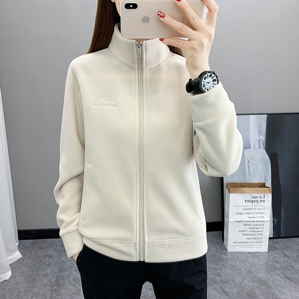 Кофта флис outdoor женская 2642 - Белый