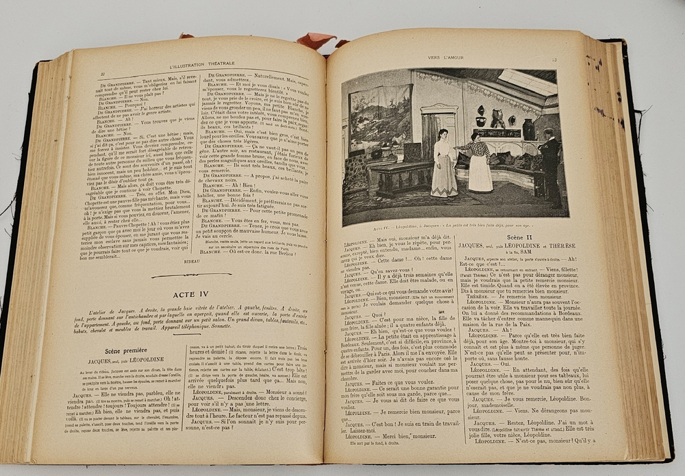 "Театр. La fille de Jorio: tragédie pastorale en 3 actes, de m. Gabrielle dAnnunzio traduite par G. Hérelle". 1905 г.