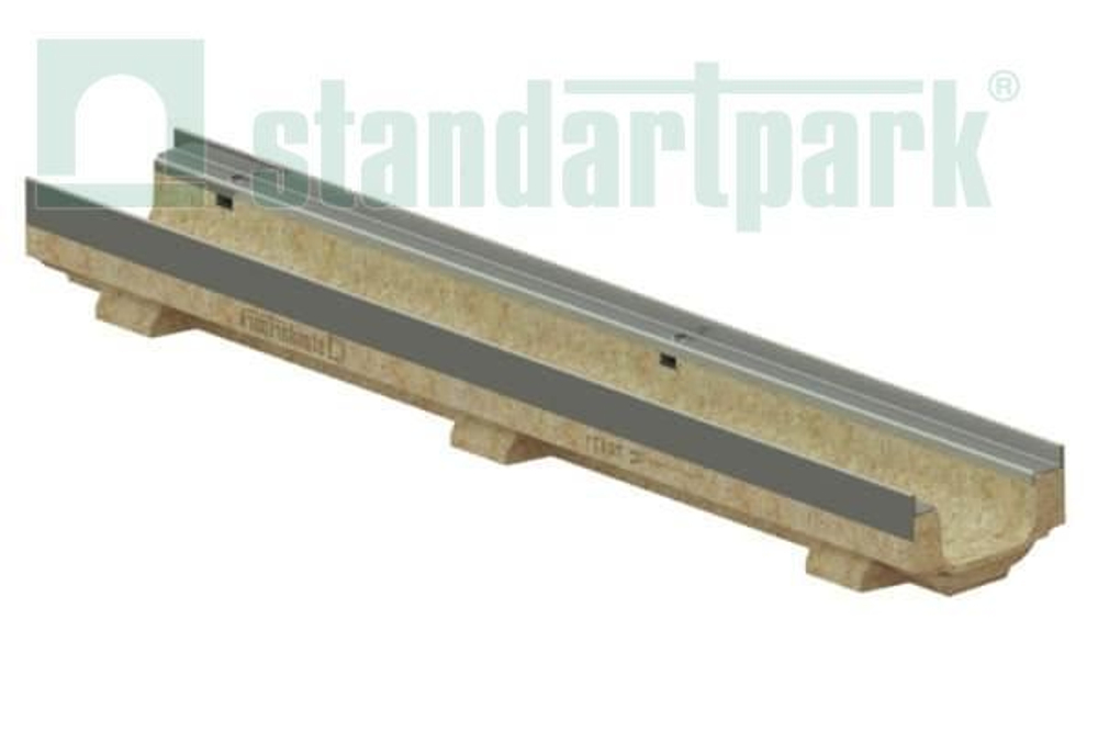 Лоток водоотводный полимербетонный CompoMax Drive DN100 h100 под решетки кл. C250, D400