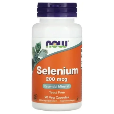 Now Foods, Selenium 200 mcg 90 caps | Selen 200 mkg, 90 kapsula