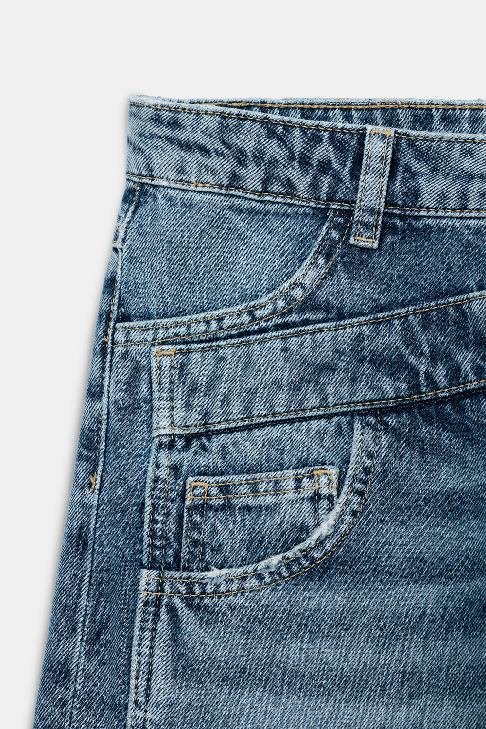 ДЖИНСЫ Z1975 WIDE-LEG С ДВОЙНОЙ ПОСАДКОЙ — ZARA