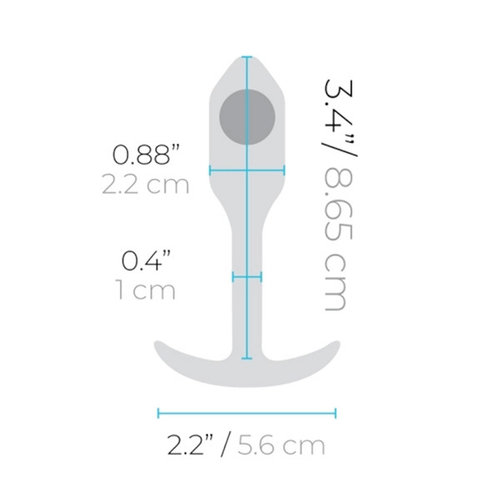 Анальная пробка для ношения цвета сирень 9,6см b-Vibe Snug Plug 1 BV-007-VLT