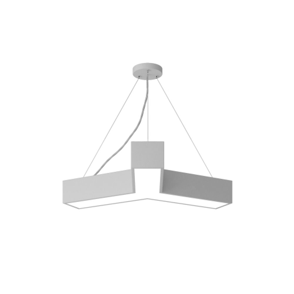 Светильник LED ЭРА Geometria SPO-141-W-40K-028 Igrek 28Вт 4000K 1900Лм IP40 600*80 белый подвесной драйвер внутри | Декоративные светильники Geometria