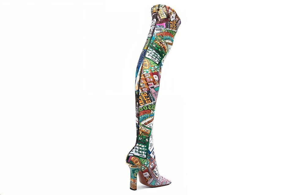 Vetements Over the knee Boots 10.5cm Women"s Multicolor