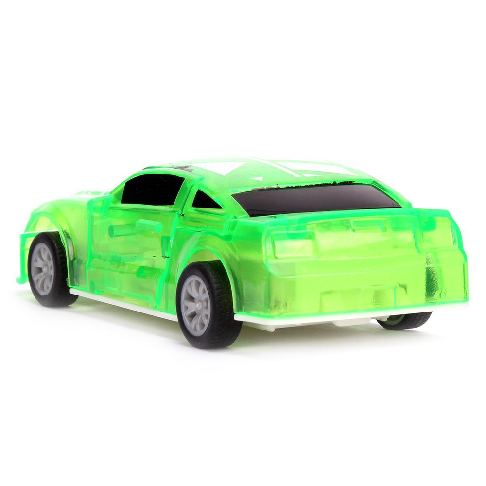 Машинка Abtoys разбивающаяся инерционная зеленая 1:32