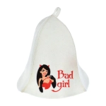 Шапка для бани и сауны «Bad girl» «Hot Pot», войлок /20