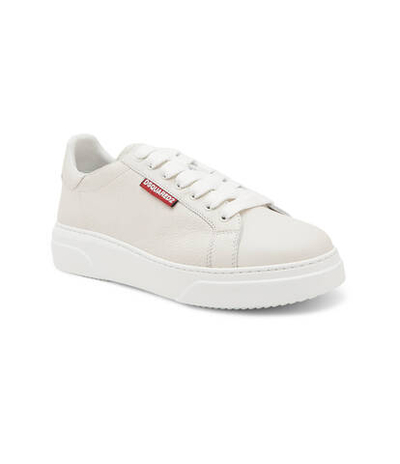 Кожаные кроссовки Dsquared2 - кремовый(SNM0354 25107398)