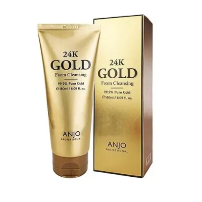 Anjo Professional Foam Cleansing 24K Gold Пенка для лица очищающая пенка с биозолотом, 100 мл