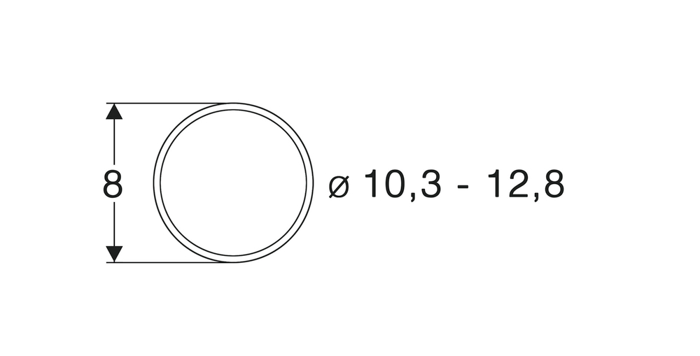 Бандаж для колес 10,3-12,8mm