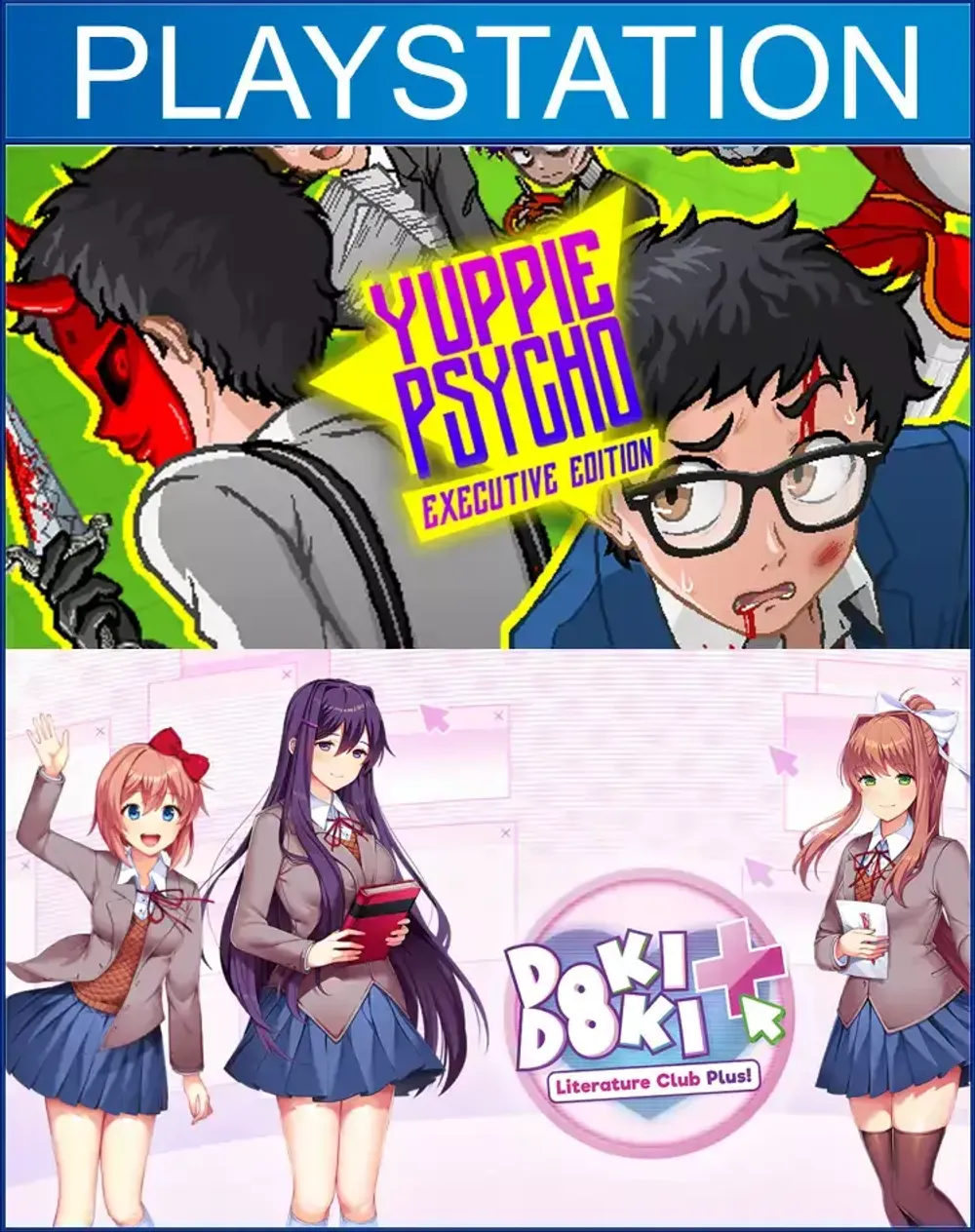 Yuppie Psycho: Executive Edition + Doki Doki Literature Club Plus! PS4 | PS5