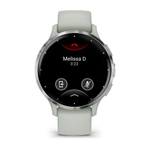 Часы Garmin Venu 3s серо-зеленый с серебристым безелем, 010-02785-01