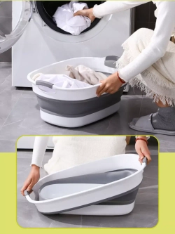 Складной хозяйственный таз для белья