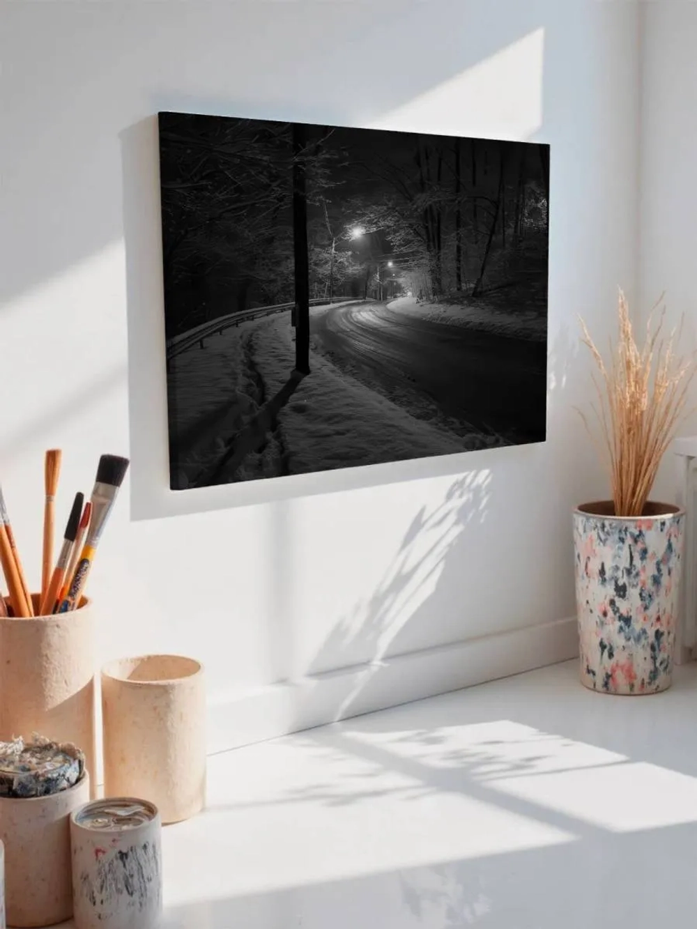 Картина на стену 40 X 50 Зимняя дорога