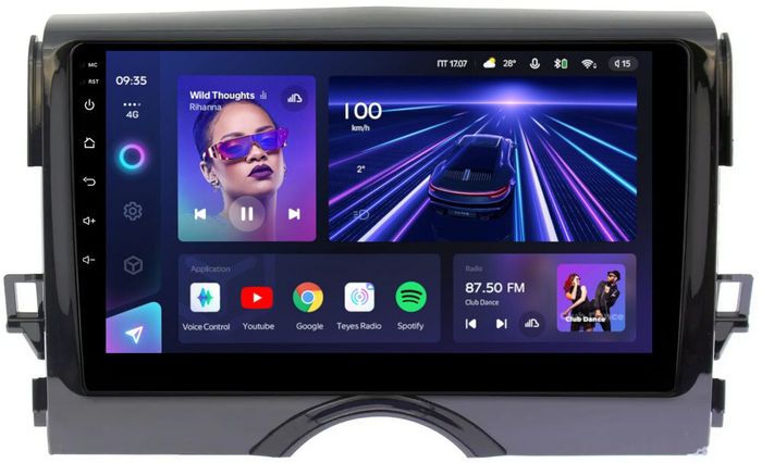 Магнитола для Toyota Mark X 130 2009-2019 - Teyes CC3L на Android 10, CarPlay, 4G SIM-слот