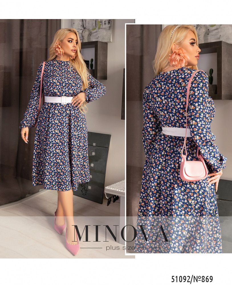 Платье 869-синий Minova Платье 869-синий Minova