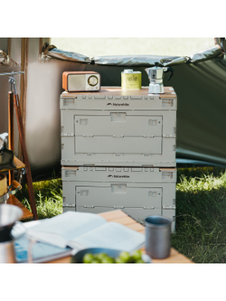 Ящик туристический Naturehike 52 л, трансформер, со столешницей, бежевый