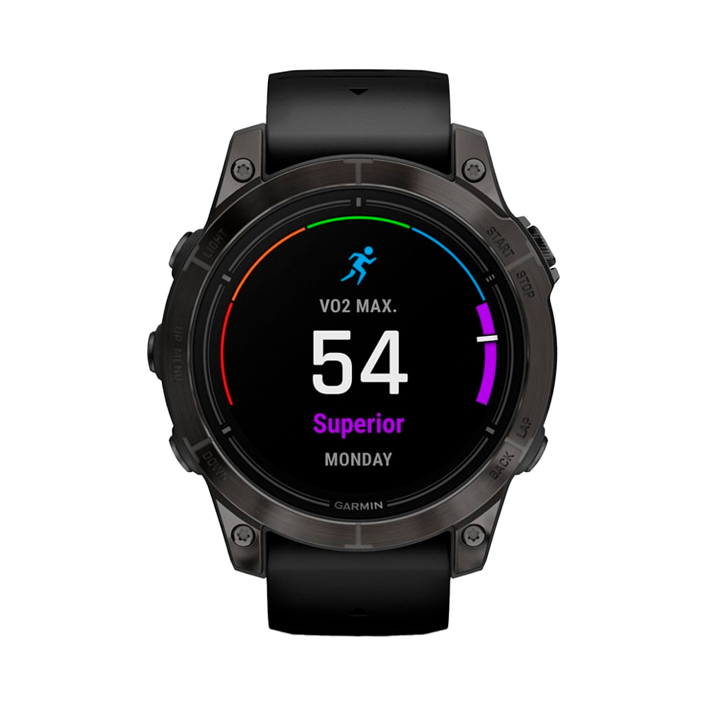 Умные часы Garmin Epix Pro (Gen 2), 47mm, Sapphire Edition Carbon Gray DLC Titanium with Black Band (010-02803-11)