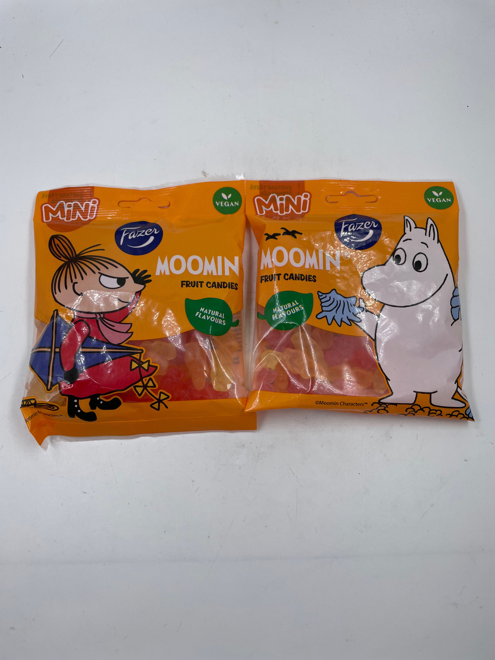 Фруктовые жевательные конфеты Fazer Moomin, 2 упаковки по 80 г (Из Финляндии)