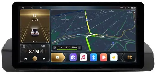 Магнитола для BMW 3-серия E90 2005-2008 CCC - Kuberg монитор 10.25" в стиле Audi на Android 12, Быстрая, CarPlay, 4G SIM-слот