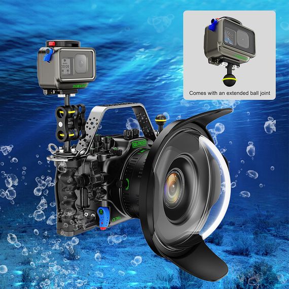 Алюминиевый подводный бокс Sea Frogs 200M для GoPro 13/12/11/10/9