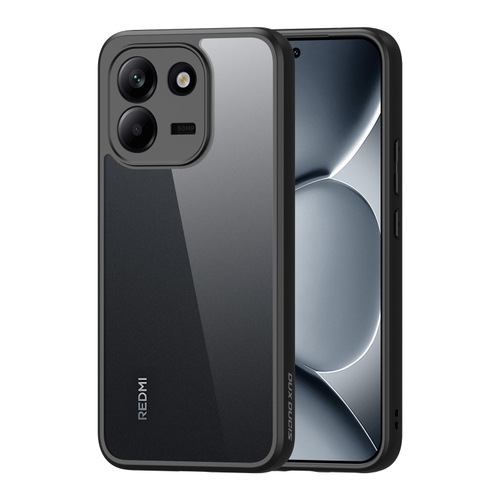 Чехол усиленный прозрачный с черными рамками для Xiaomi Redmi Note 17 Pro+ Plus 5G, серия Aimo Series Case от Dux Ducis